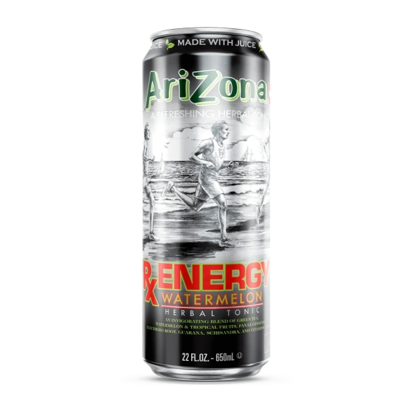 Arizona Iced Tea Rx Energy Watermelon Herbal Tonic 24x650ml