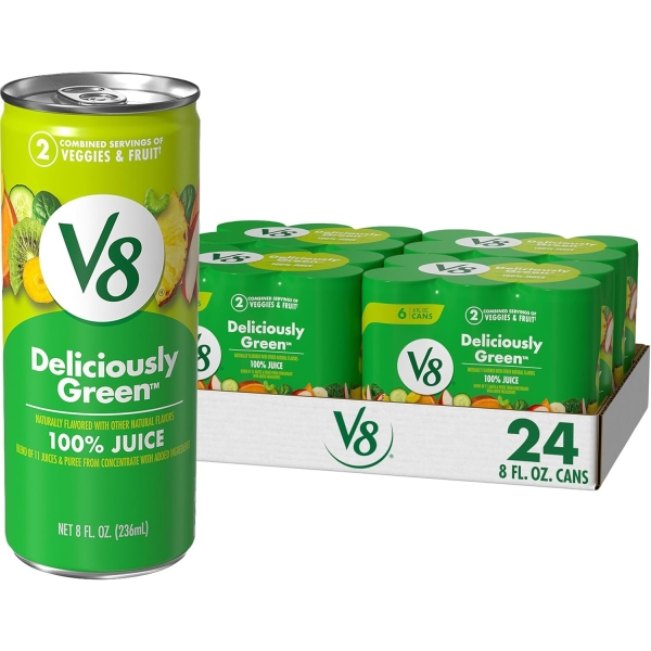 V8 Deliciously Green Juice 24x236ml