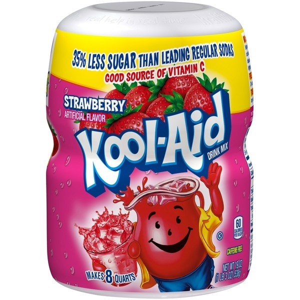 Kool Aid Strawberry Drink Mix 8qt 12x538gr