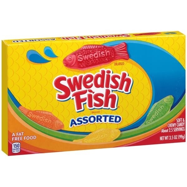 Swedish Fish Assorted (theaterbox) 12x99gr