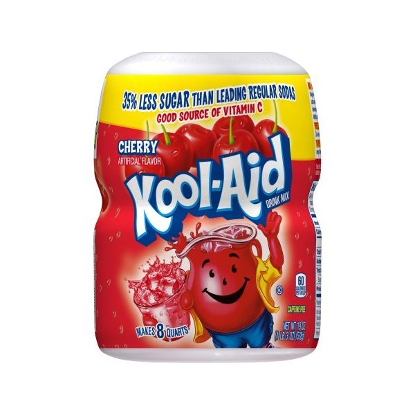 Kool Aid Cherry Drink Mix 8qt 12x538gr