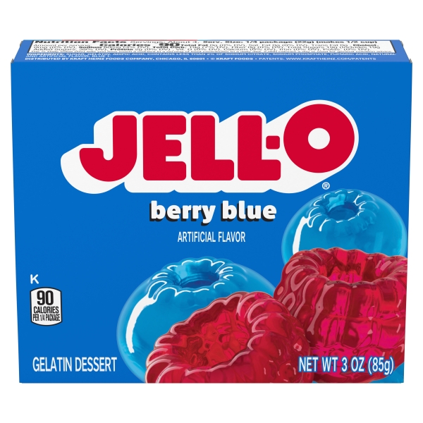 Jell-o Gelatin Berry Blue 24x85gr