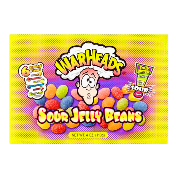 Warheads Sour Jelly Beans 12x113gr
