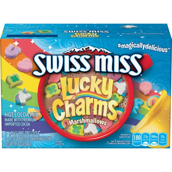 Swiss Miss Lucky Charms Marshmallows Hot Cocoa Mix 8x260gr