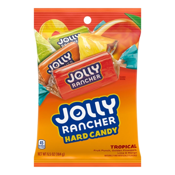 Jolly Rancher Hard Candy Tropical 12x184gr (Peg bag)