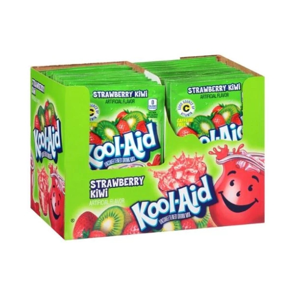 Kool-Aid Unsweetened 2QT Strawberry Kiwi 48x5gr