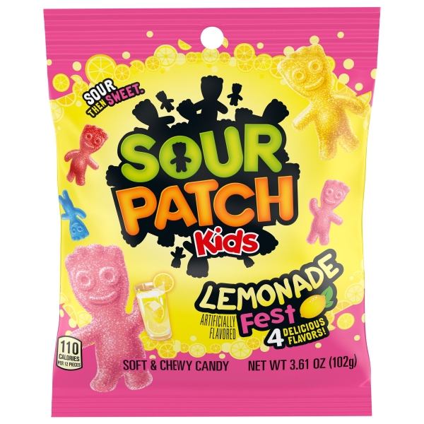 Sour Patch Kids Lemonade Fest (peg bag) 12x102gr