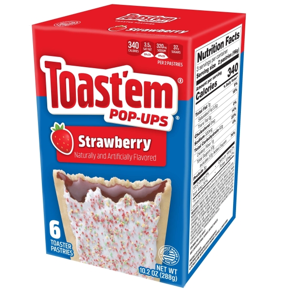 Toast'em Pop-Ups Frosted Strawberry 12x288gr