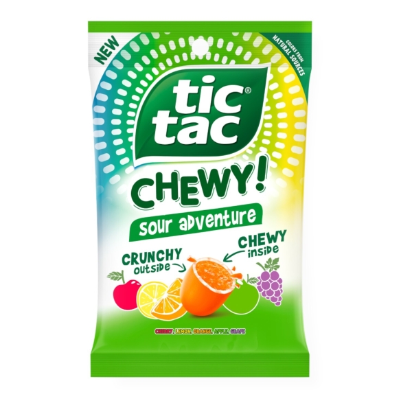 Tic Tac Chewy Sour Adventure (peg bag) 12x79gr