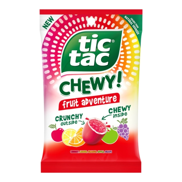 Tic Tac Chewy Fruit Adventure (peg bag) 12x79gr