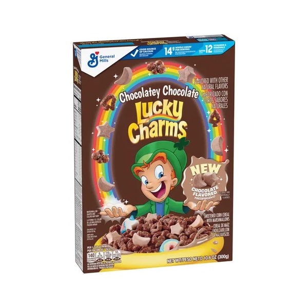 Lucky Charms Chocolatey Chocolate Cereals 12x300gr