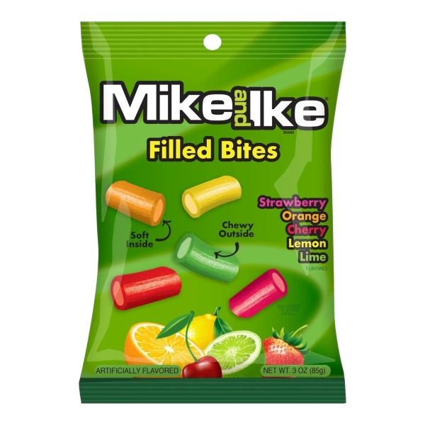 Mike & Ike Licorice Bites (peg bag) 12x85gr