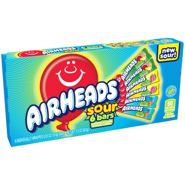 Airheads SOUR 6 bars (theaterbox) 12x94gr
