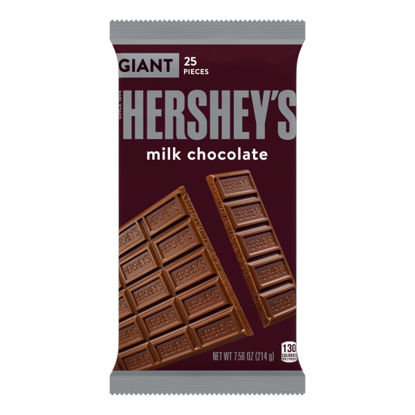 Hershey's Milk Chocolate Giant Bar 12x214gr