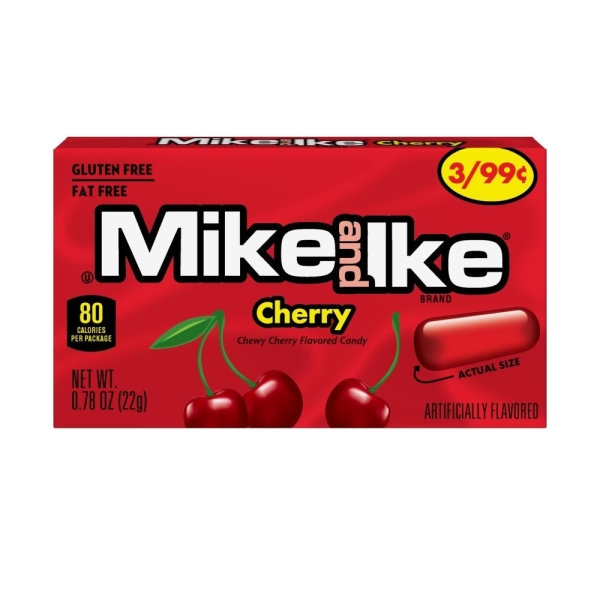 Mike & Ike Cherry (box) 24x22gr