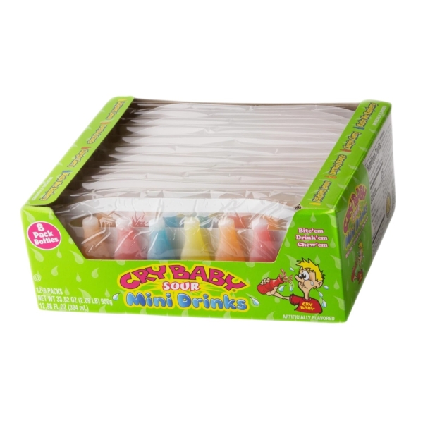 Cry Baby Sour Wax Bottles 8 Pack 12x79gr