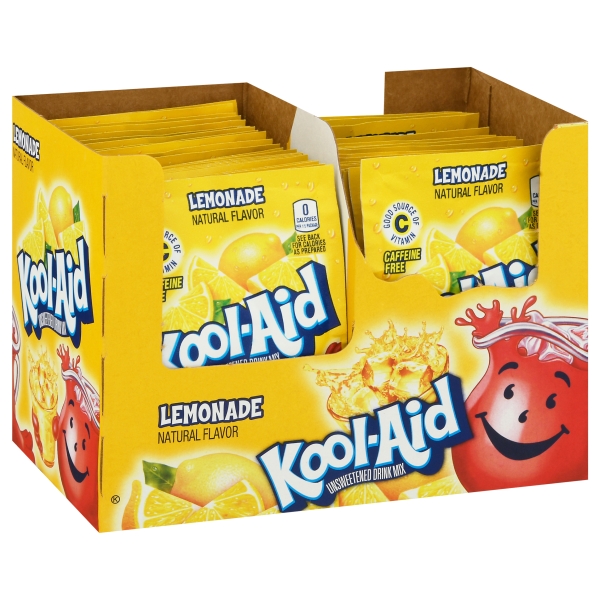 Kool-Aid Unsweetened 2QT Lemonade 48x7gr