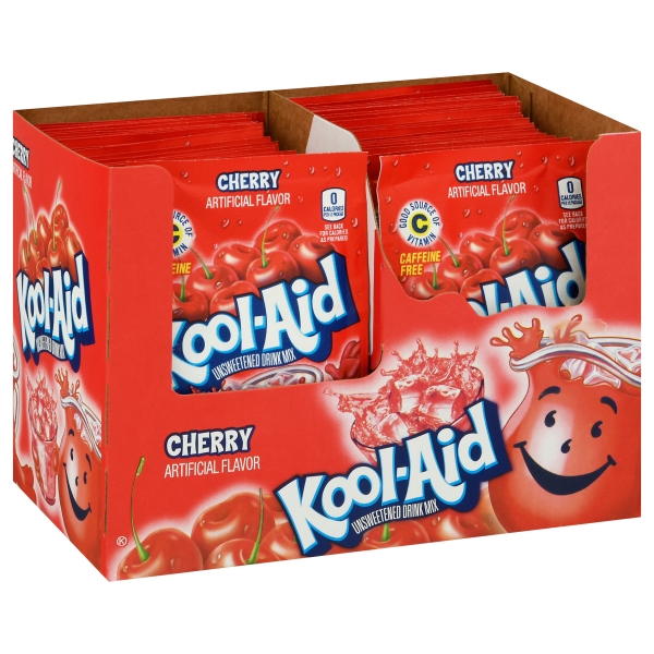 Kool-Aid Unsweetened 2QT Cherry 48x4gr