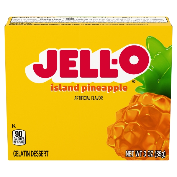 Jell-o Gelatin Island Pineapple 24x85gr