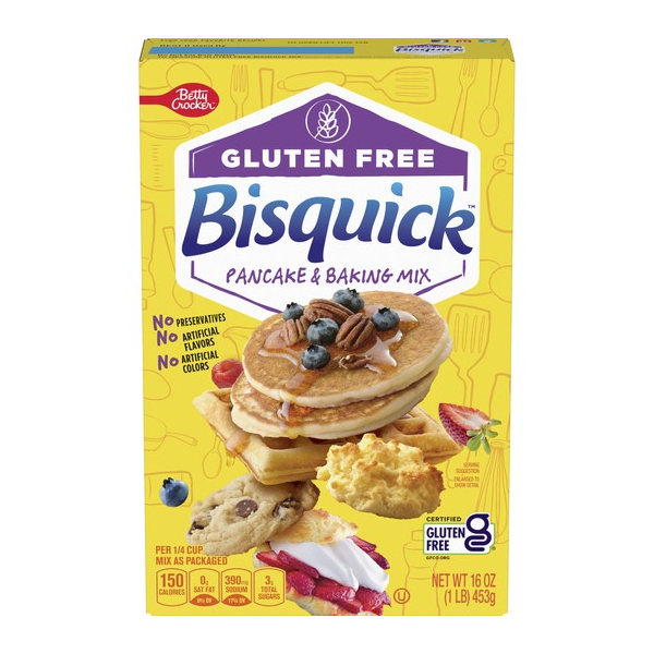 Betty Crocker Bisquick Pancake Baking Mix Gluten Free 6x453gr