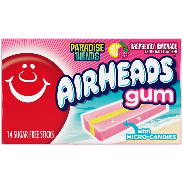 Airheads Gum Raspberry Lemonade 12x34gr