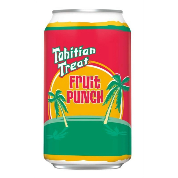 Tahitian Treat Fruit Punch Soda Pop 12x355ml