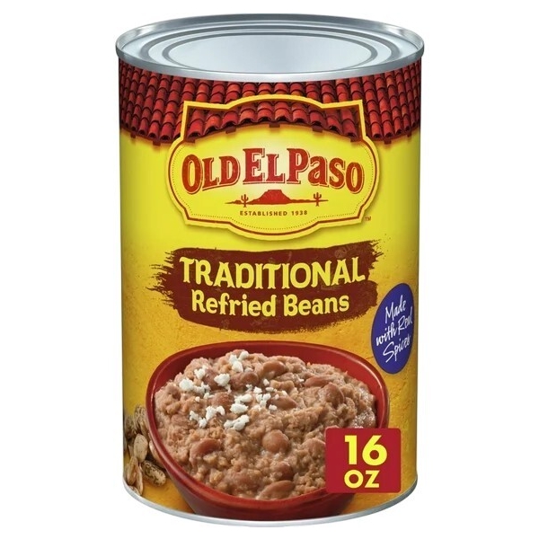 Old El Paso Refried Beans Traditional 12x453gr