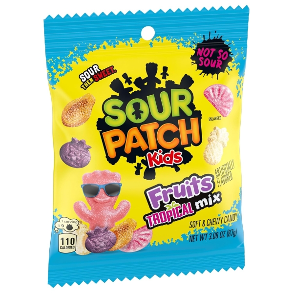 Sour Patch Kids Fruits Tropical Mix (peg) 12x87gr