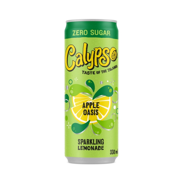 Calypso Apple Oasis Sparkling Lemonade Zero Sugar 12x330ml