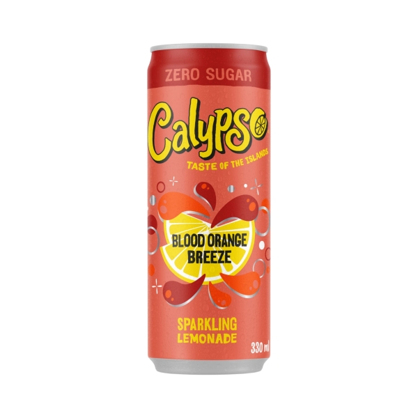 Calypso Blood Orange Breeze Sparkling Lemonade Zero Sugar 12x330ml